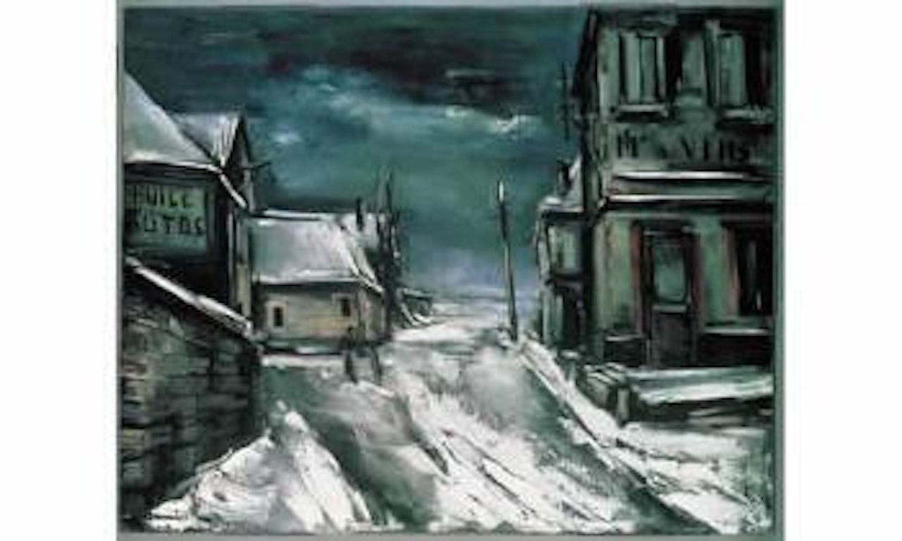 Rue de village sous la neige by Maurice de Vlaminck