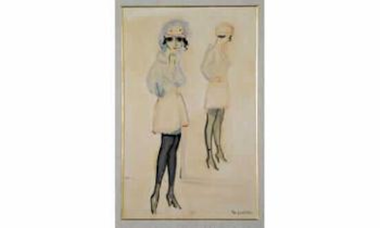 Jeune femme davant sa glace by Kees van Dongen