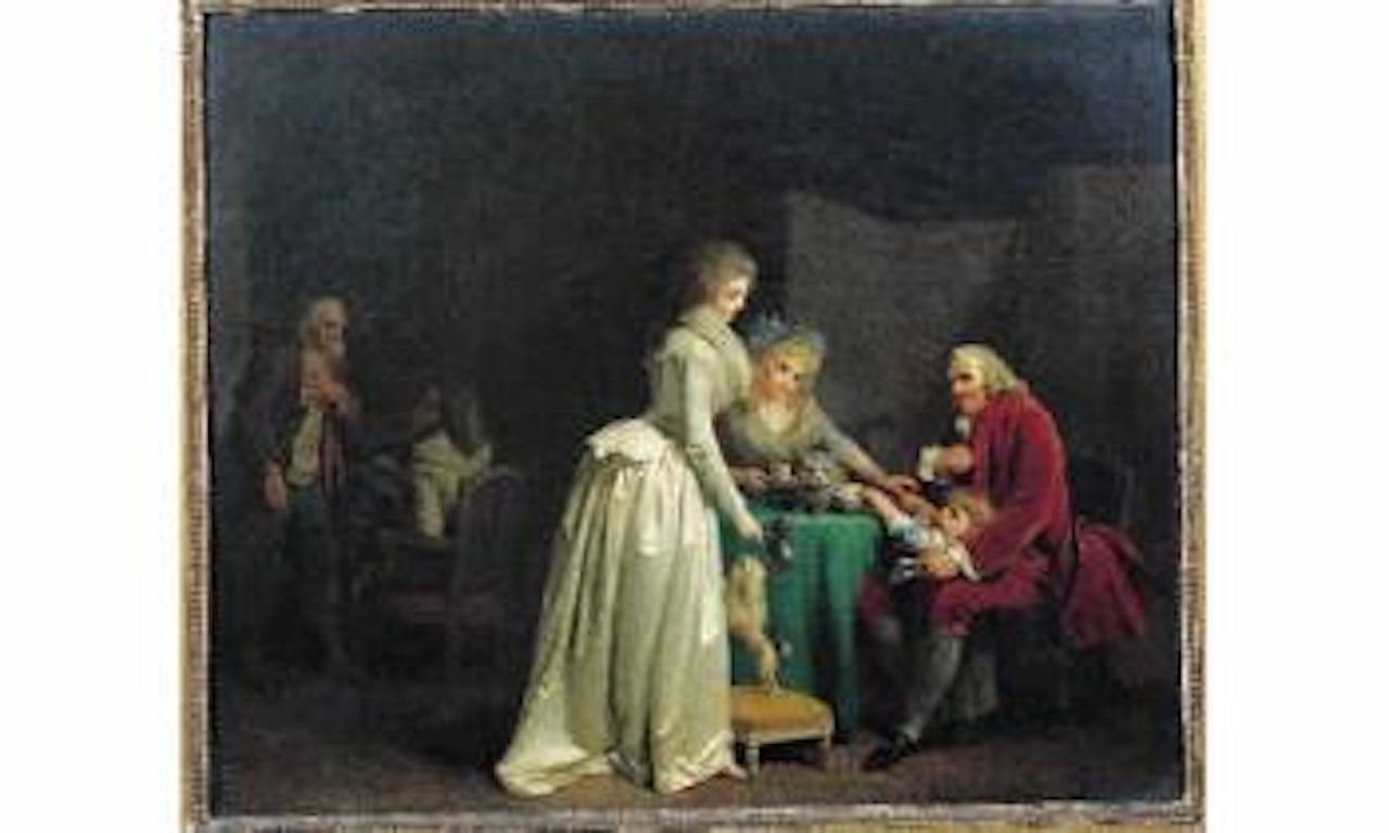 La tasse de cafe ou la Famille Beaumarchais-Lepine by Louis-Leopold Boilly