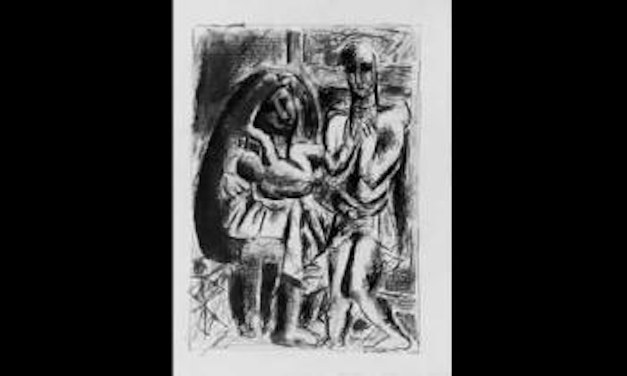 Couple et enfant by Wifredo Lam