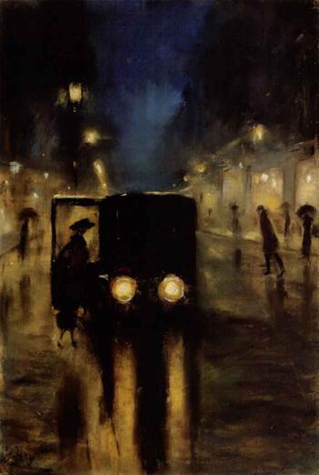 Berlin, Friedrichstrasse at night by Lesser Ury