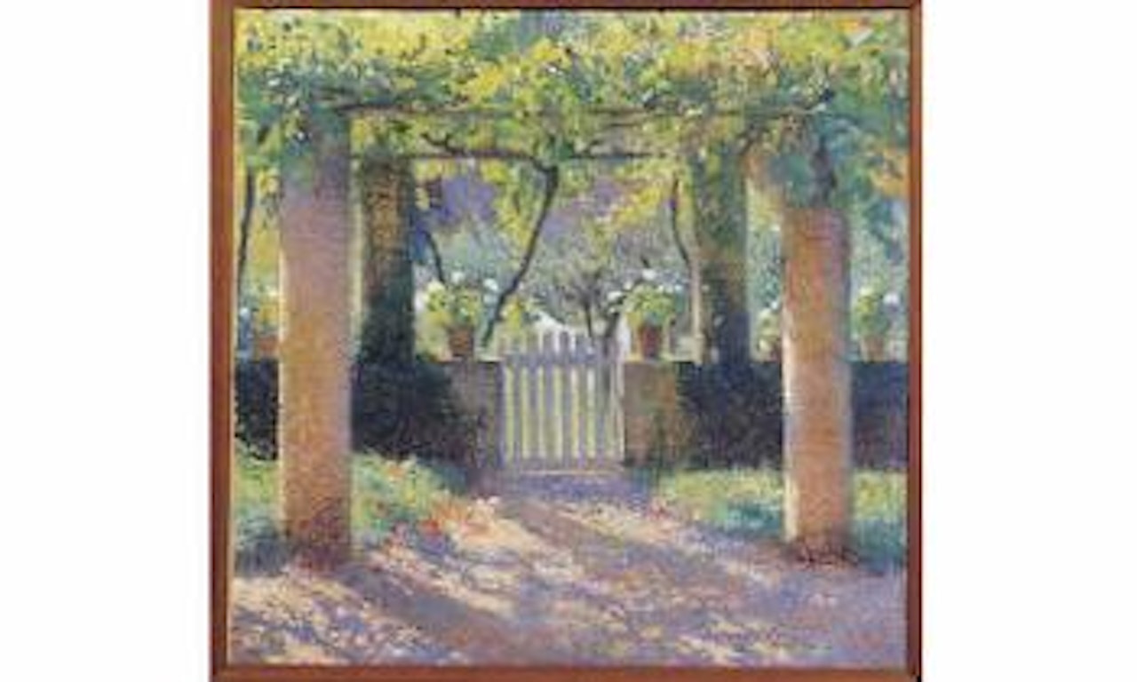 Porte du potager dans la tonnelle sud de Marquayrol by Henri Jean Guillaume Martin