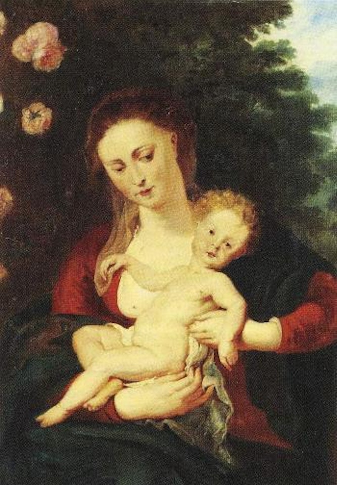 Virgin Mary with Child and two Angels by Anthony van Dyck