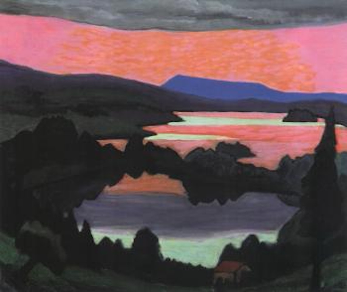 Staffelsee in the evening by Gabriele Münter