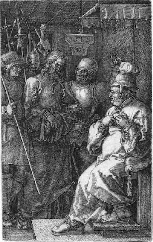 Christ brought before Caiphas by Albrecht Dürer