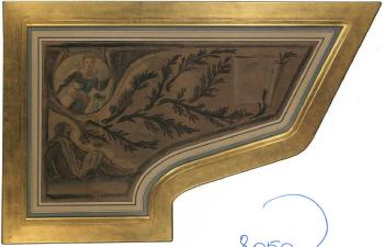 Inspiration of a poet - piano lid design by Edward Coley Burne-Jones