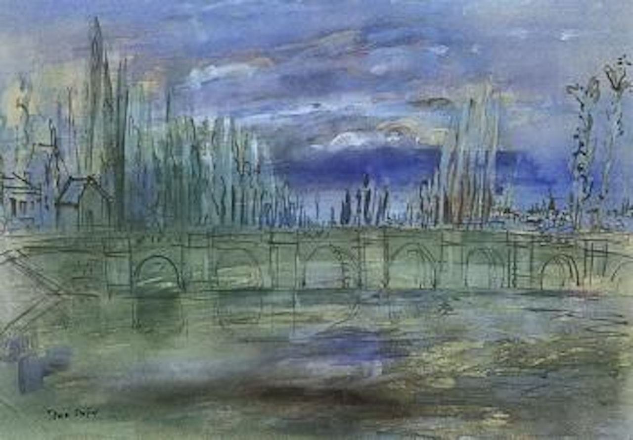 La Haye deserte by Jean Dufy