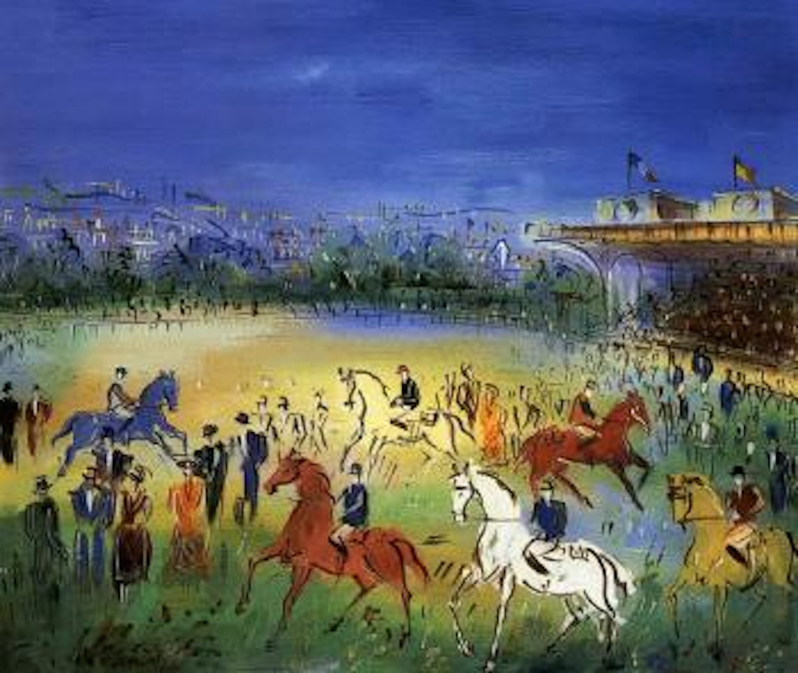 Champ de course d'Auteuil by Jean Dufy