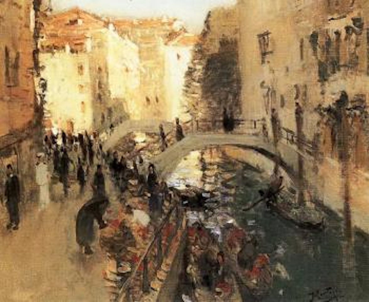 Canal anime a Venise, Il Rio dei Greci by Pierre Eugène Montezin