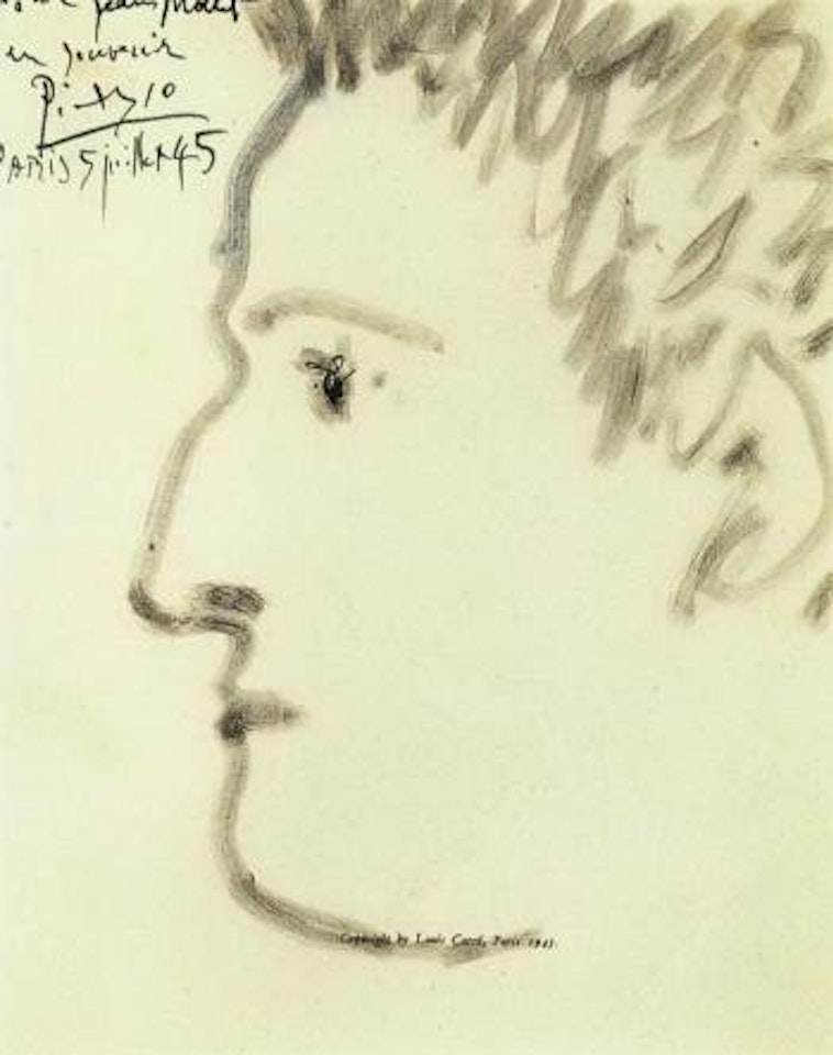 Apollinaire de profil by Pablo Picasso