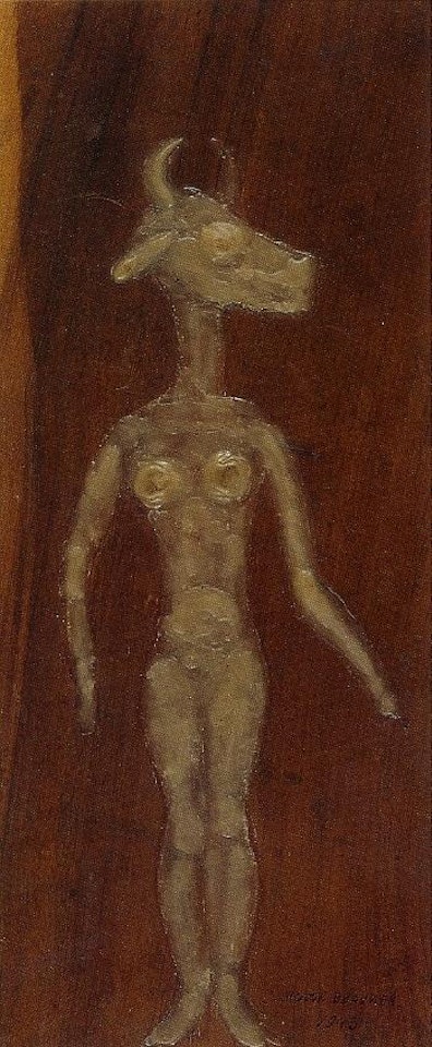 Femme a la tete de taureau by Victor Brauner