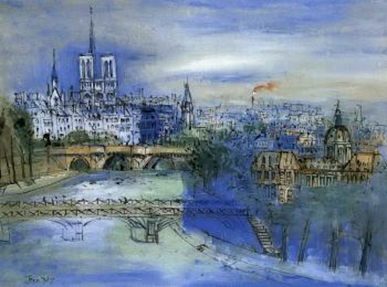 Paris, la Seine et Notre-Dame by Jean Dufy