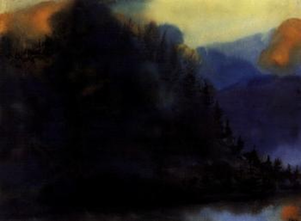 Berglandschaft, Schweiz by Emil Nolde