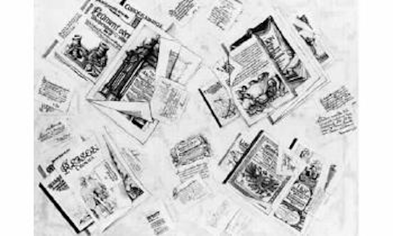 Trompe l'oeil aux manuscrits by German School