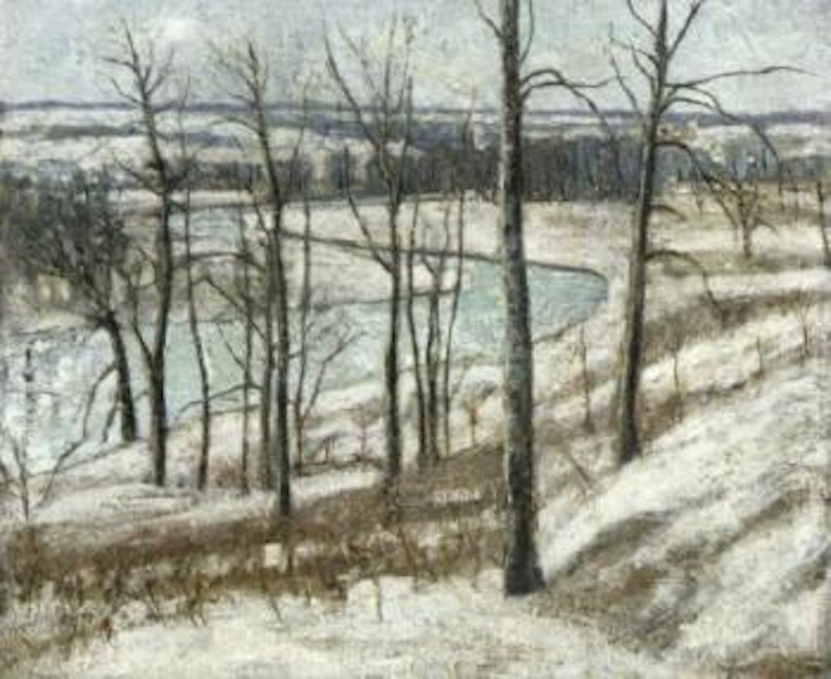 Frozen river by Walter Emerson Baum