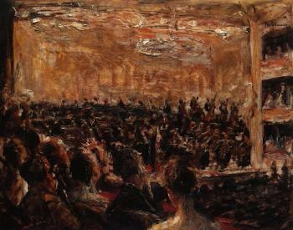 Konzert in der Oper - concert in the opera house by Max Liebermann