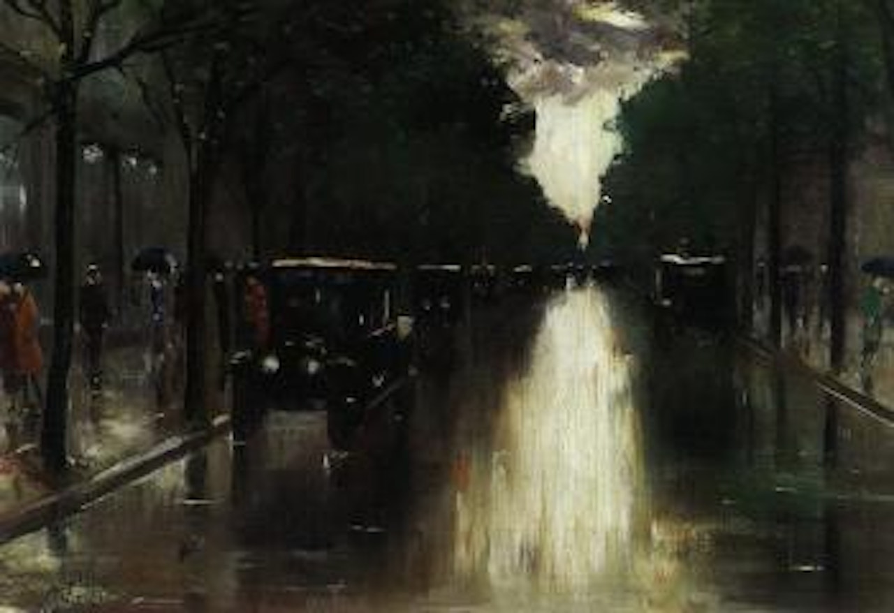 Berliner Strasse - Berlin street by Lesser Ury
