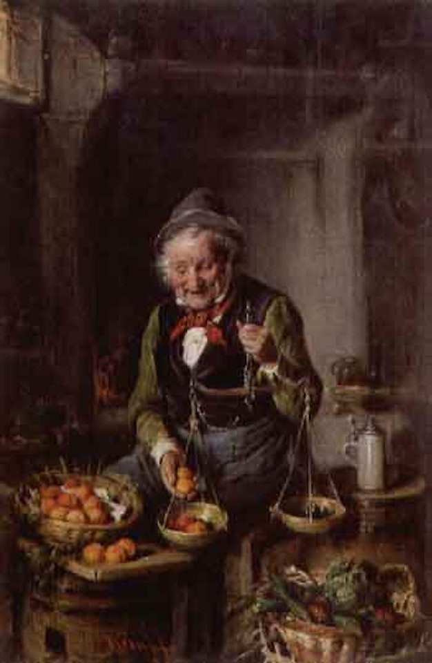 Fruit seller by Hermann Kern
