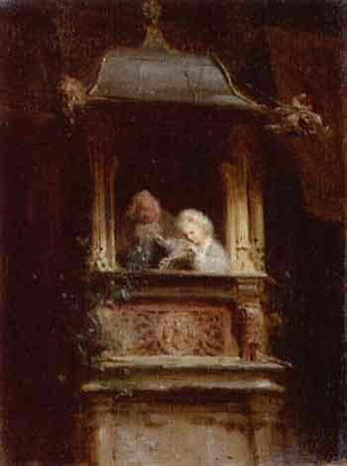 Fatherly admonition by Carl Spitzweg