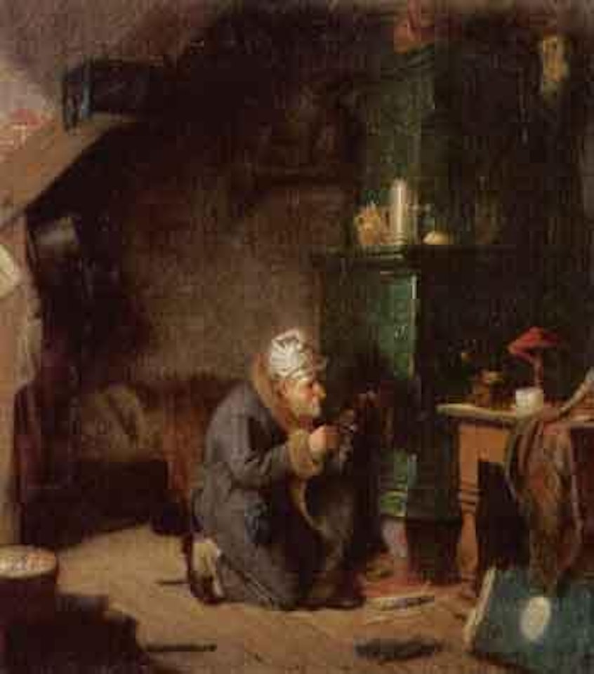 Attic life by Carl Spitzweg
