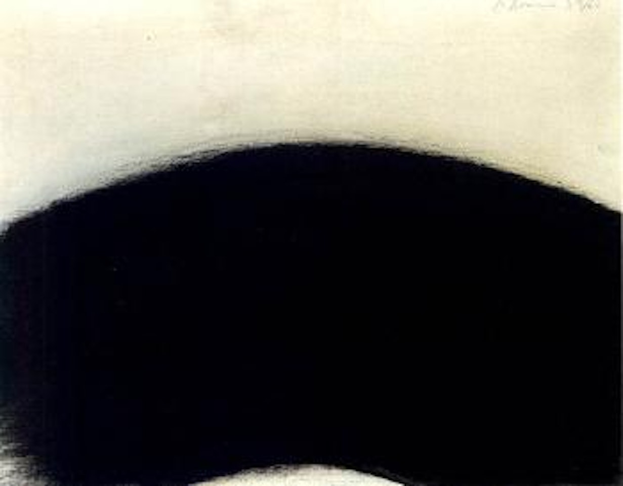 Black over painting by Arnulf Rainer
