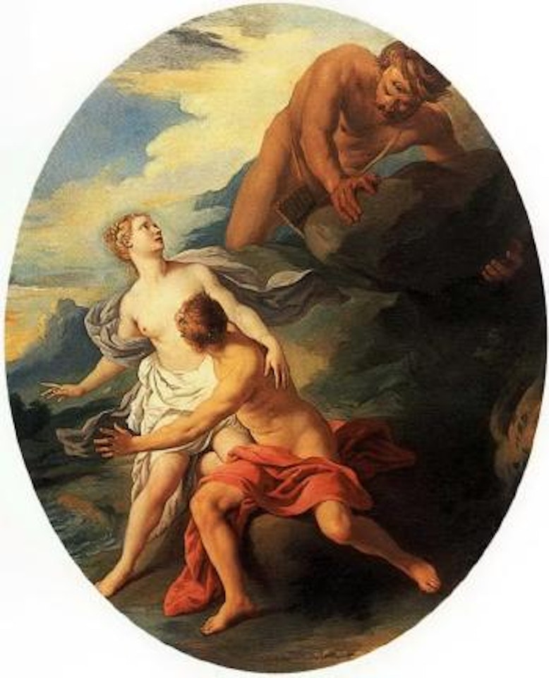 Acis and Galatea discovered by Polyphemus by Jean François de Troy