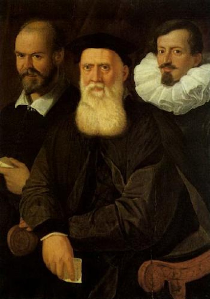 Portrait of three gentlemen by Annibale Carracci