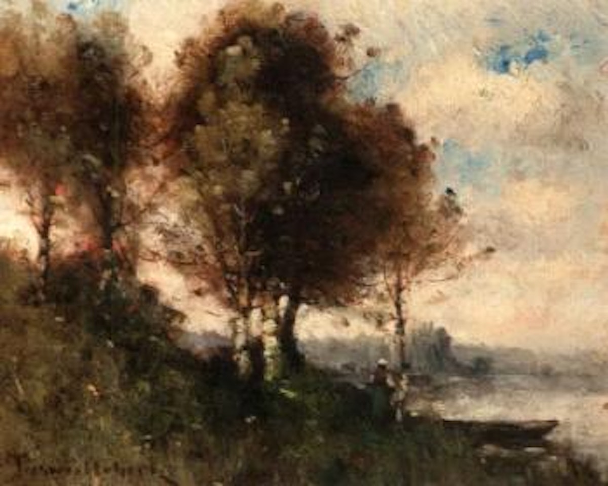 Au bord du lac by Paul Désiré Trouillebert