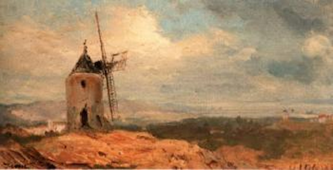 Un moulin dans le campagne by Félix Ziem