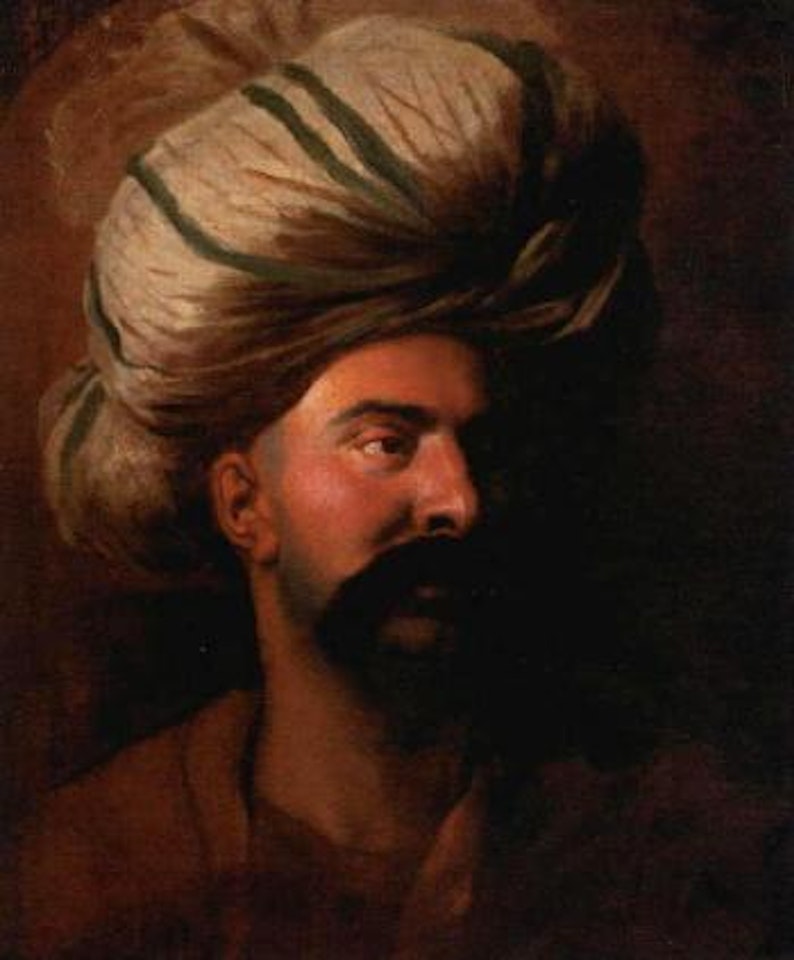 Turkish man in a turban by French School