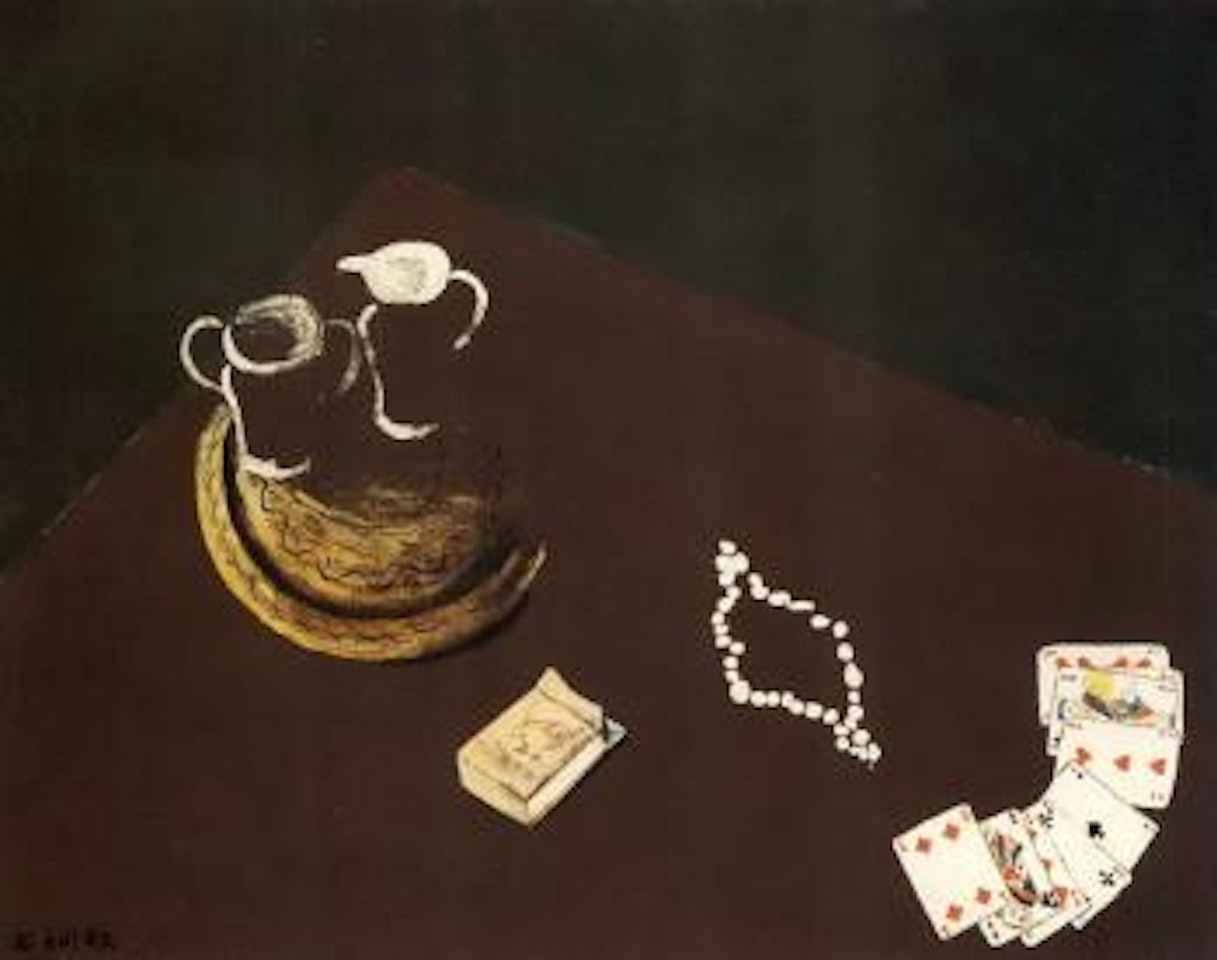 Still life with pack of cards by Nicolas Ghika