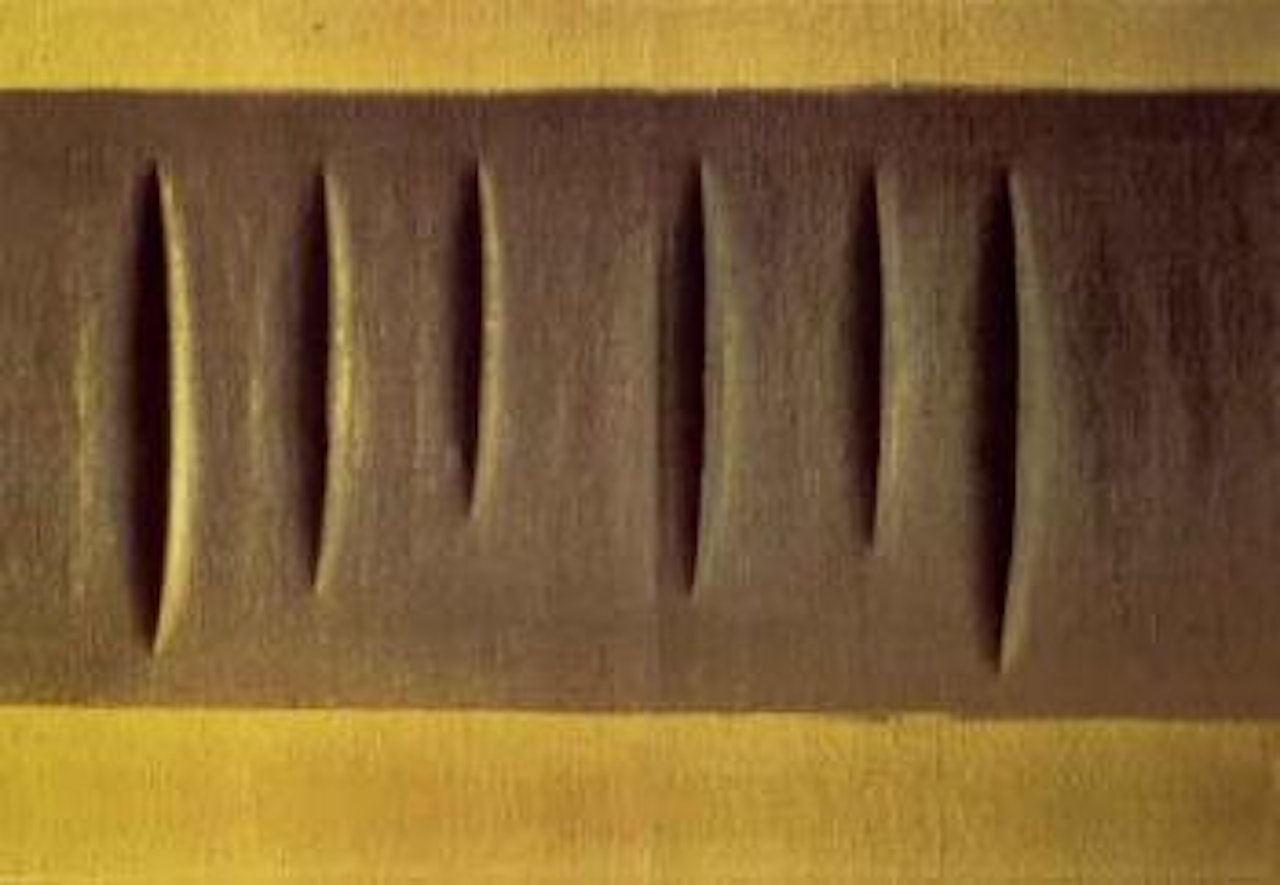 Concetto spaziale, attese by Lucio Fontana