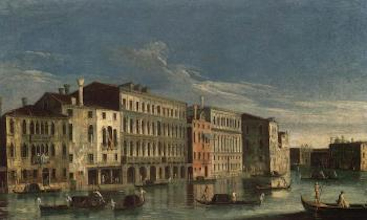 The Grand Canal, Venice, towards S. Maria della Carita by Apollonio Domenichini