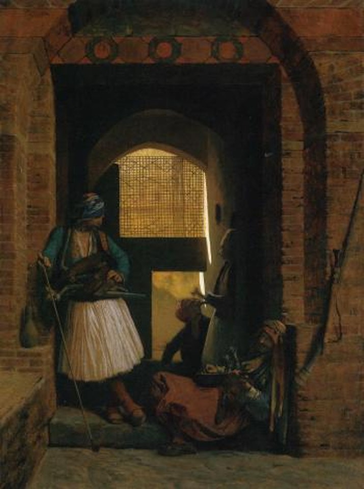 Corps de garde d'arnautes au Caire by Jean Léon Gérome