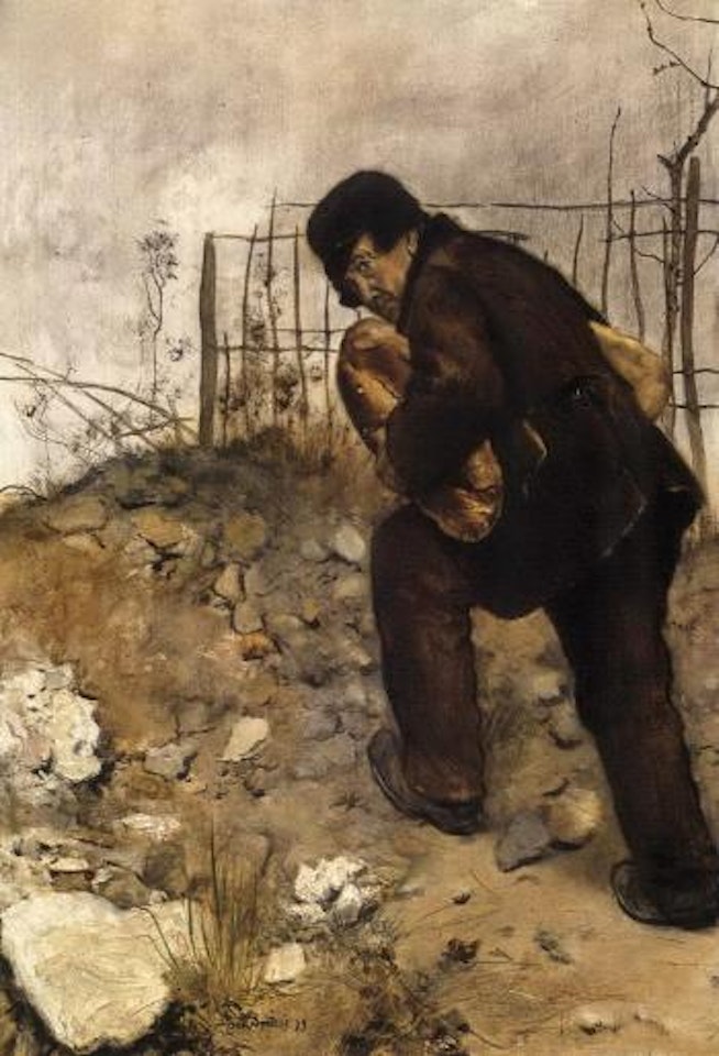 L'homme aux deux pains by Jean Francois Raffaelli