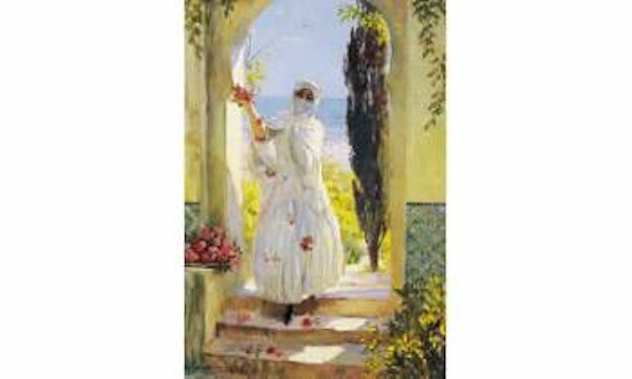 La cueillette des roses by Georges Antoine Rochegrosse