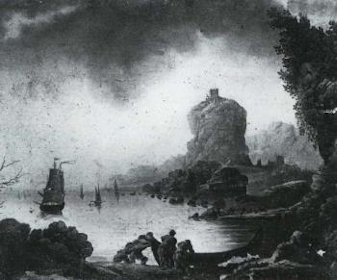 Seascape with fishermen by Claude Joseph Vernet
