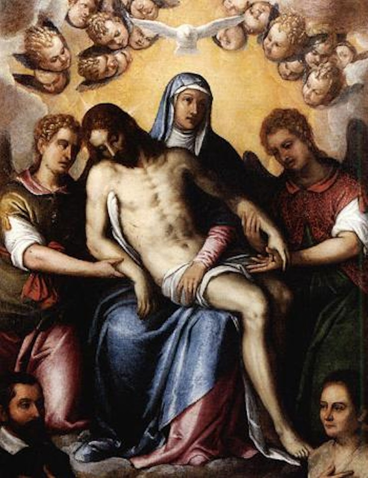 Pieta with two attendants donors by Paolo Veronese