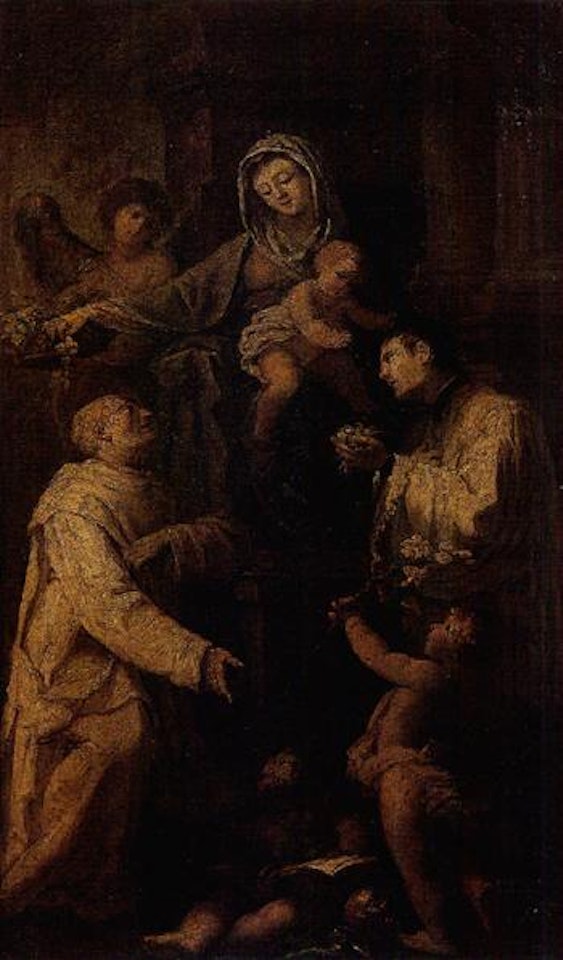 Madonna and Child with Saints by Roman School