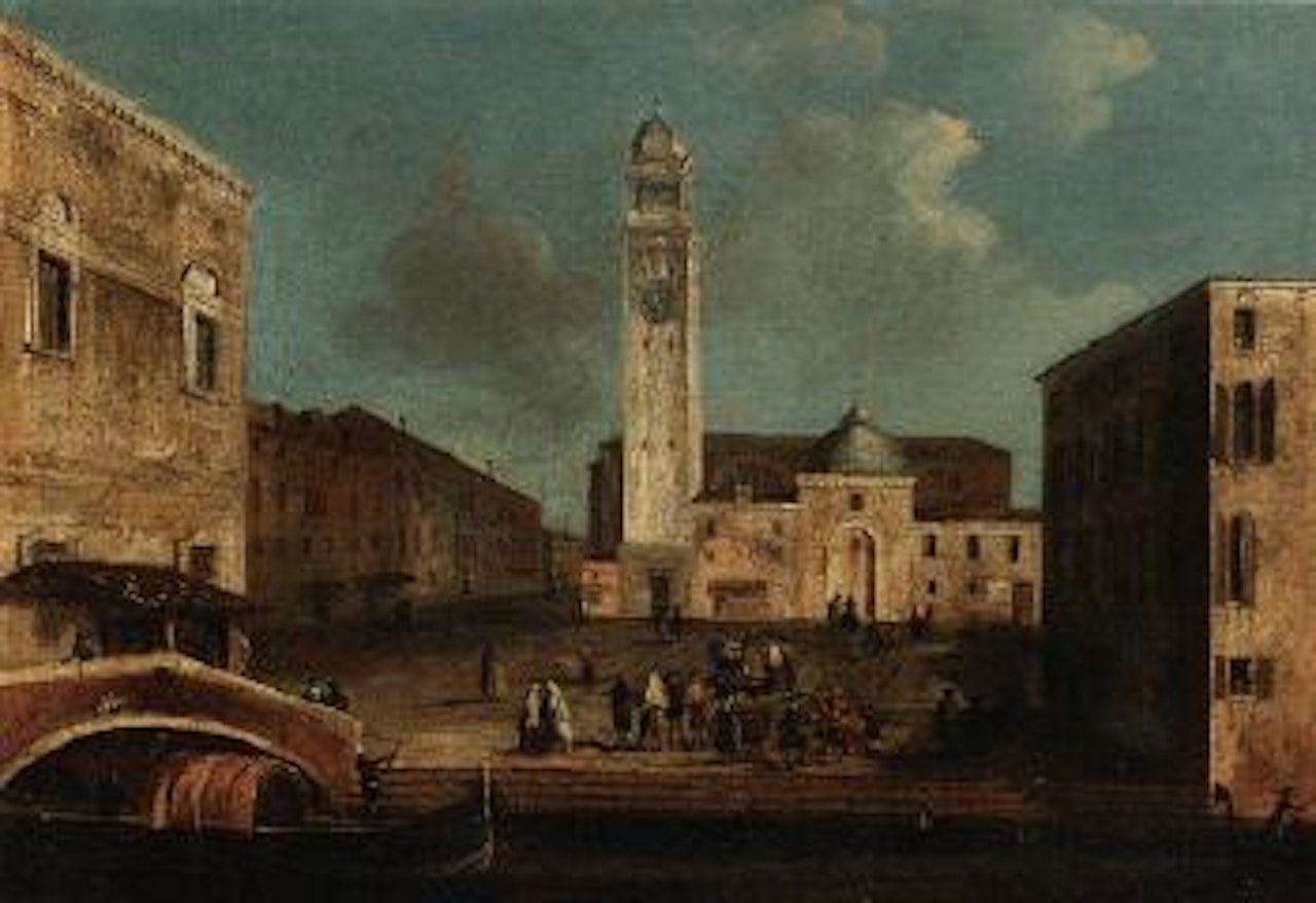 Venice, view of Campo Santi Apostoli by Michele Marieschi