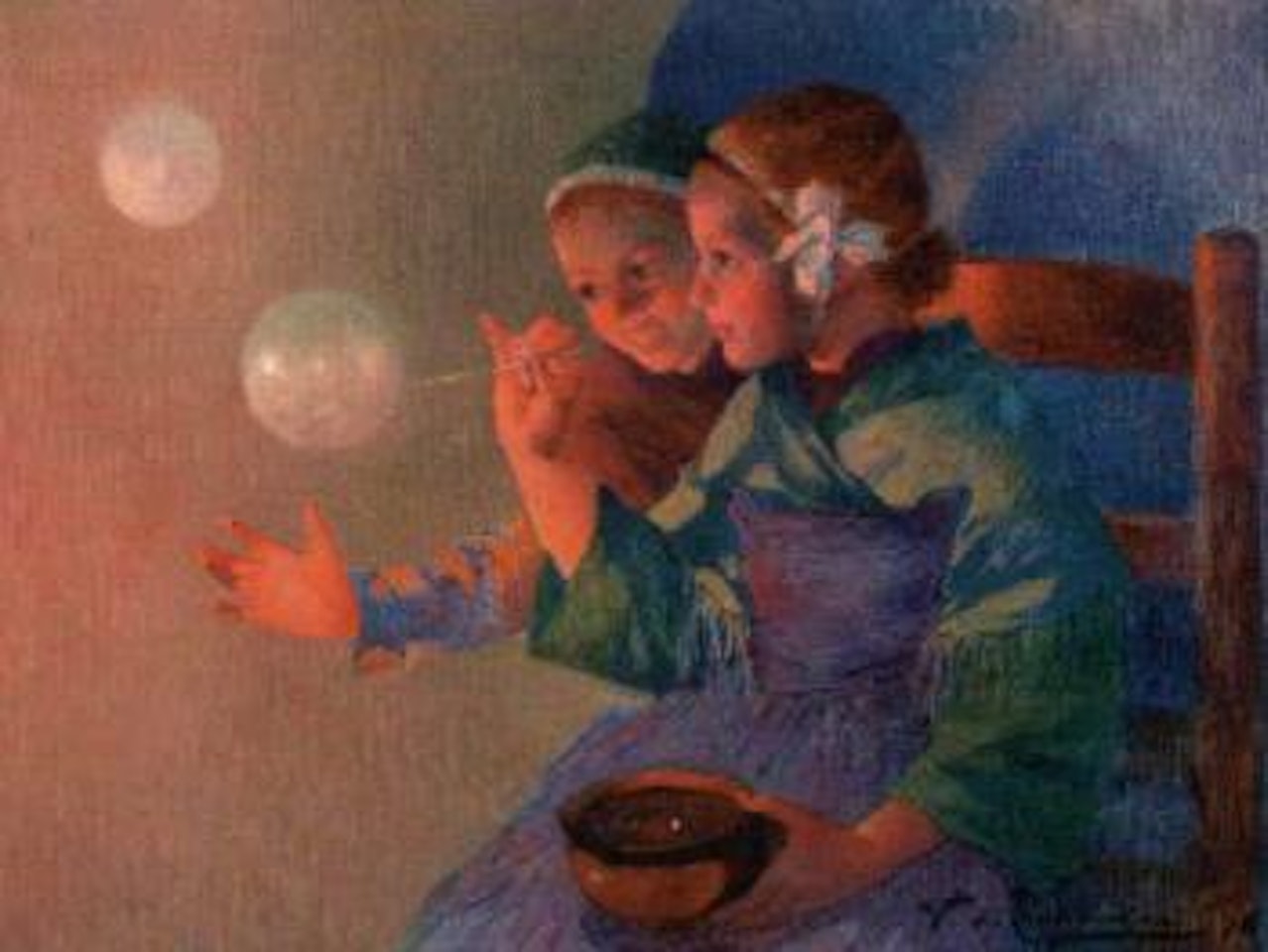 Blowing bubbles by Ferdinand du Puigaudeau