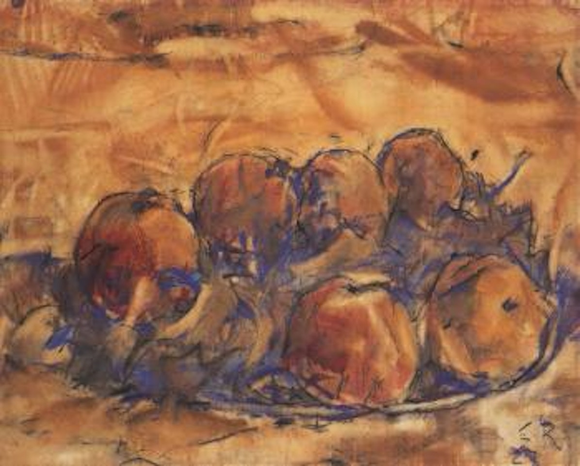 Bowl with apples by Christian Rohlfs