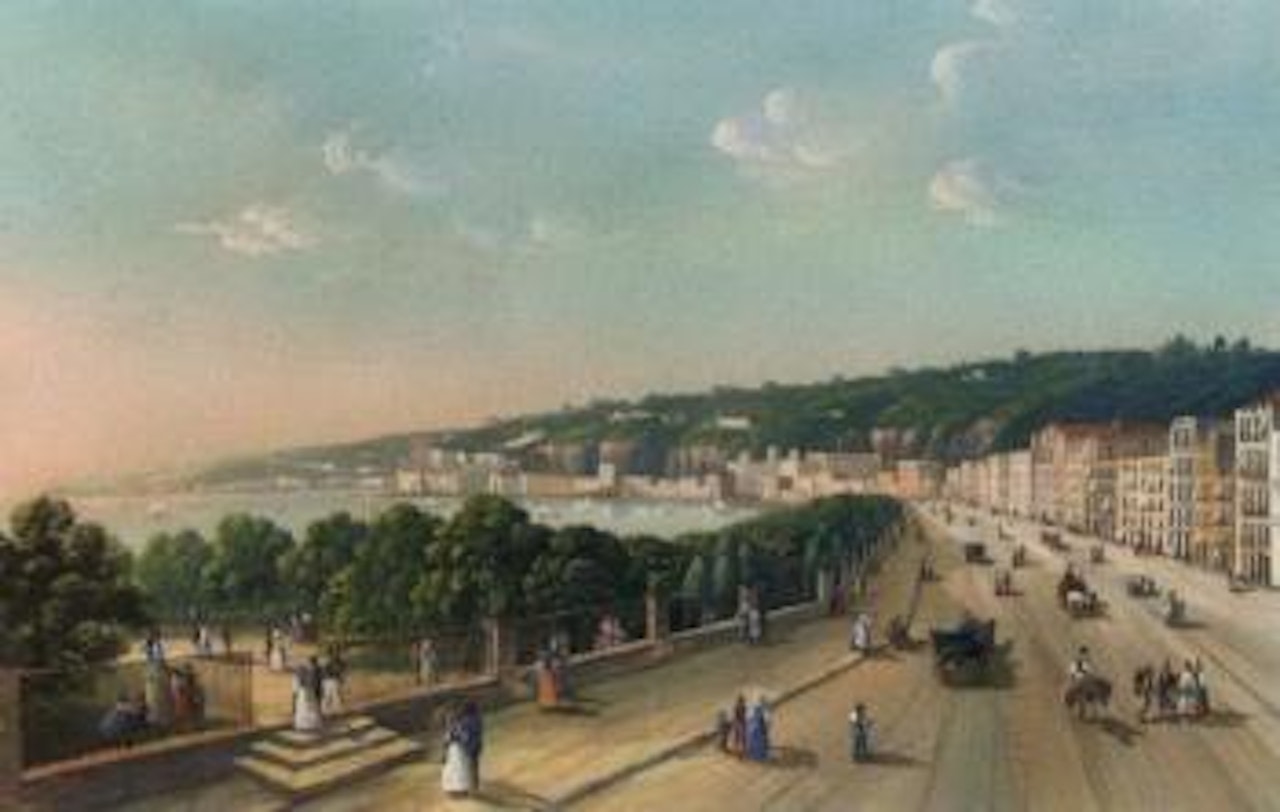 Public promenade, Naples by Neapolitan School