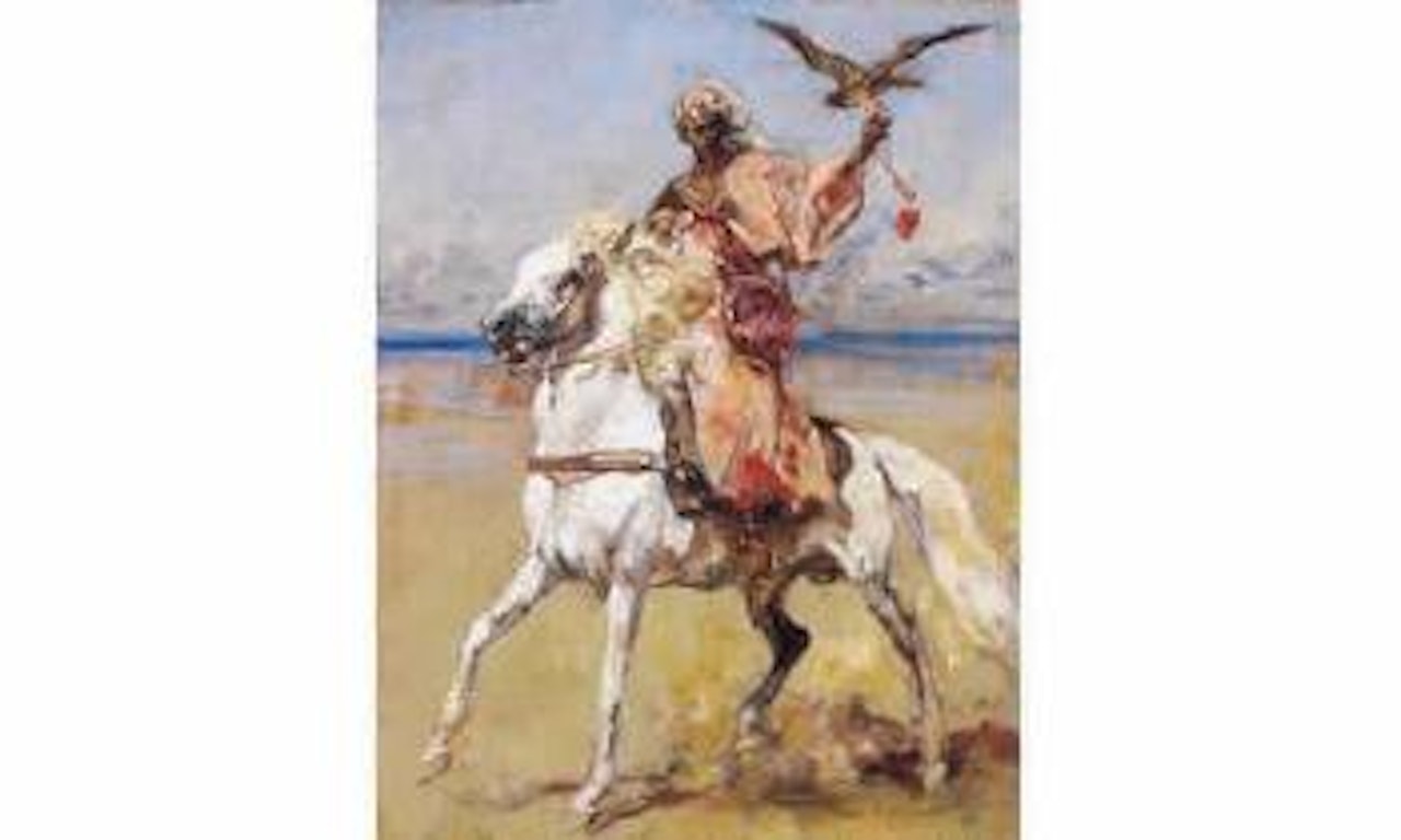 Fauconnier a cheval by Henri Émilien Rousseau
