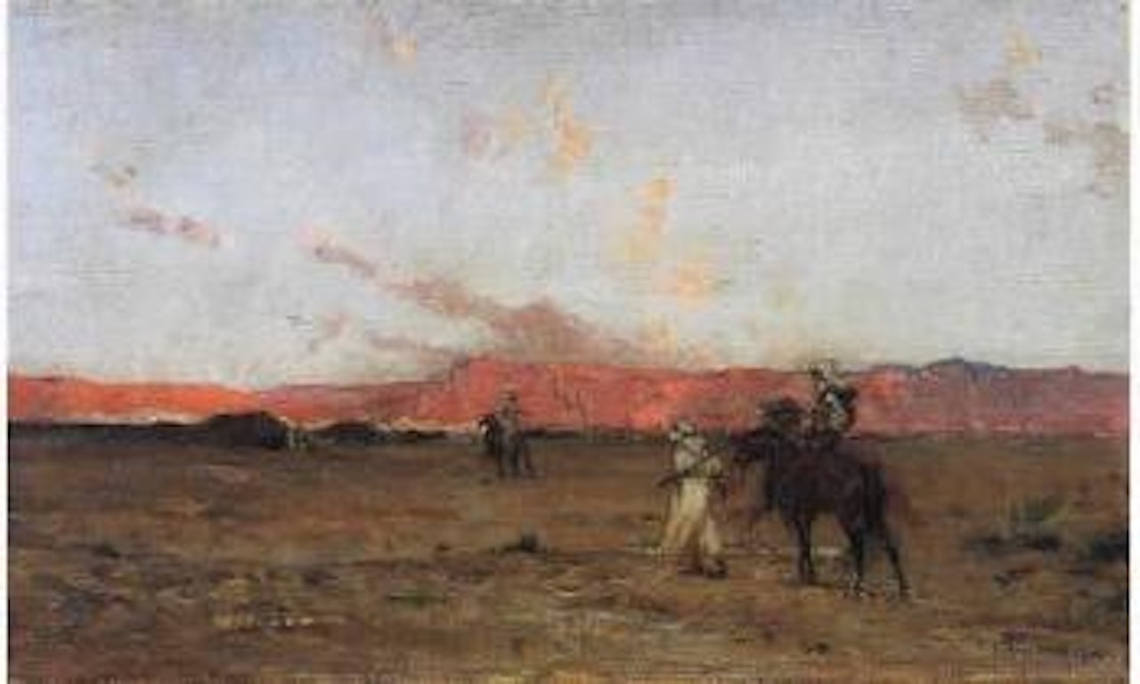 Cavaliers au pied de l'Atlas by Henri Émilien Rousseau