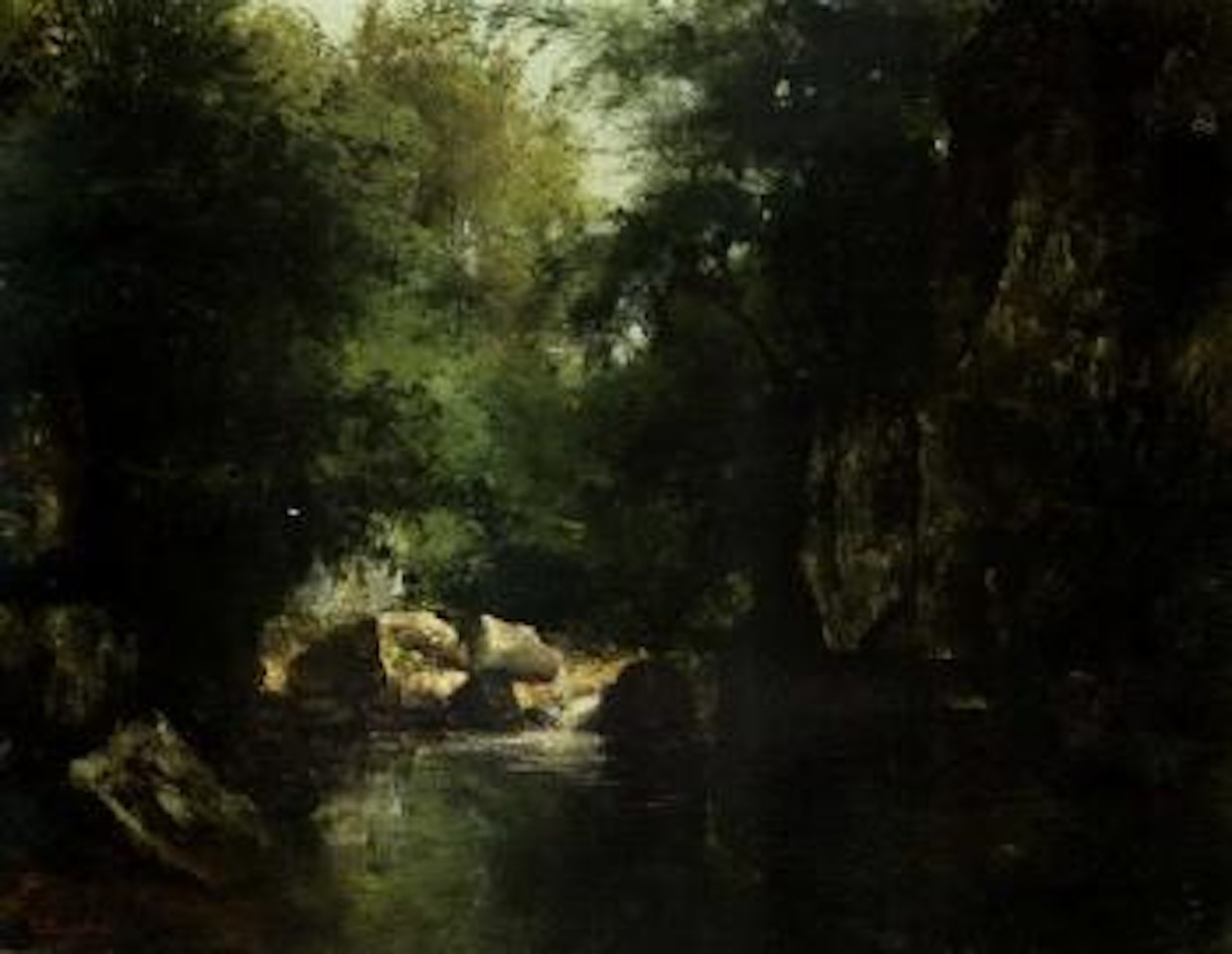 Le ruisseau de Plaisit-Fontaine by Gustave Courbet