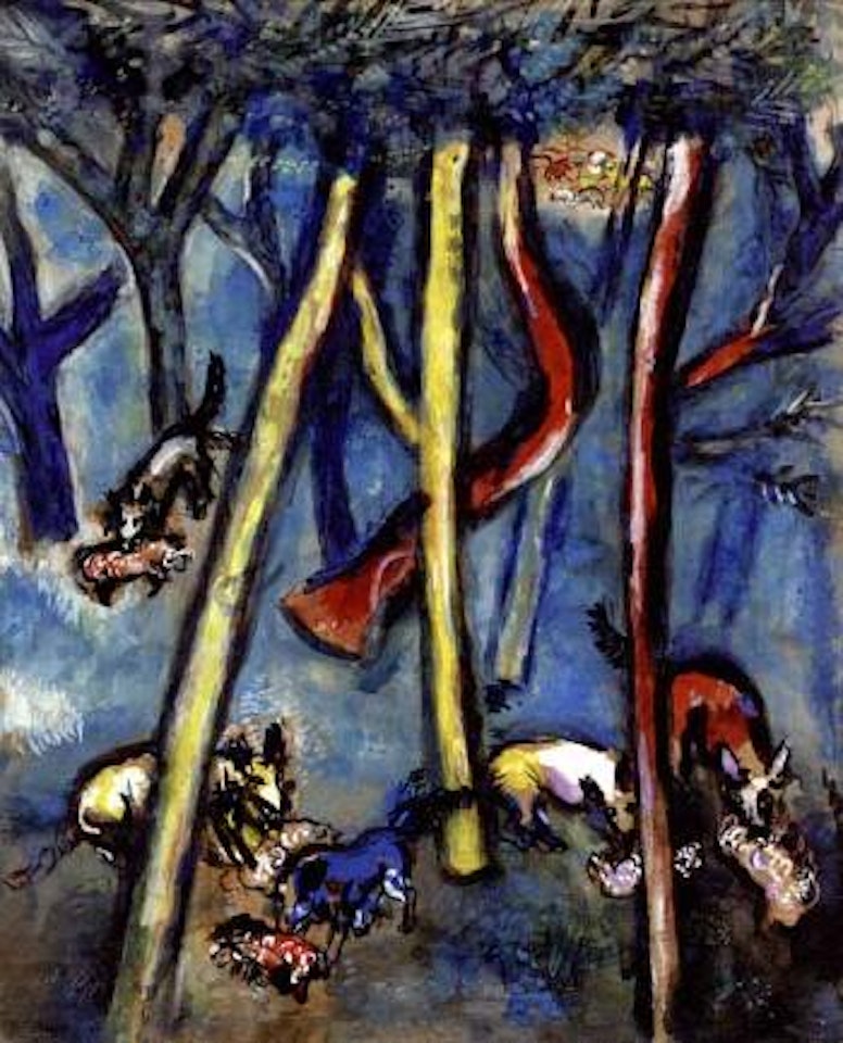 Les loups et les brebis by Marc Chagall