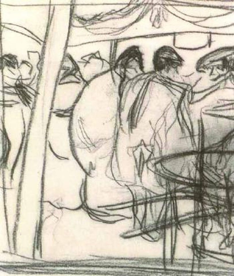 Personnages dans une auberge espagnole by Pablo Picasso