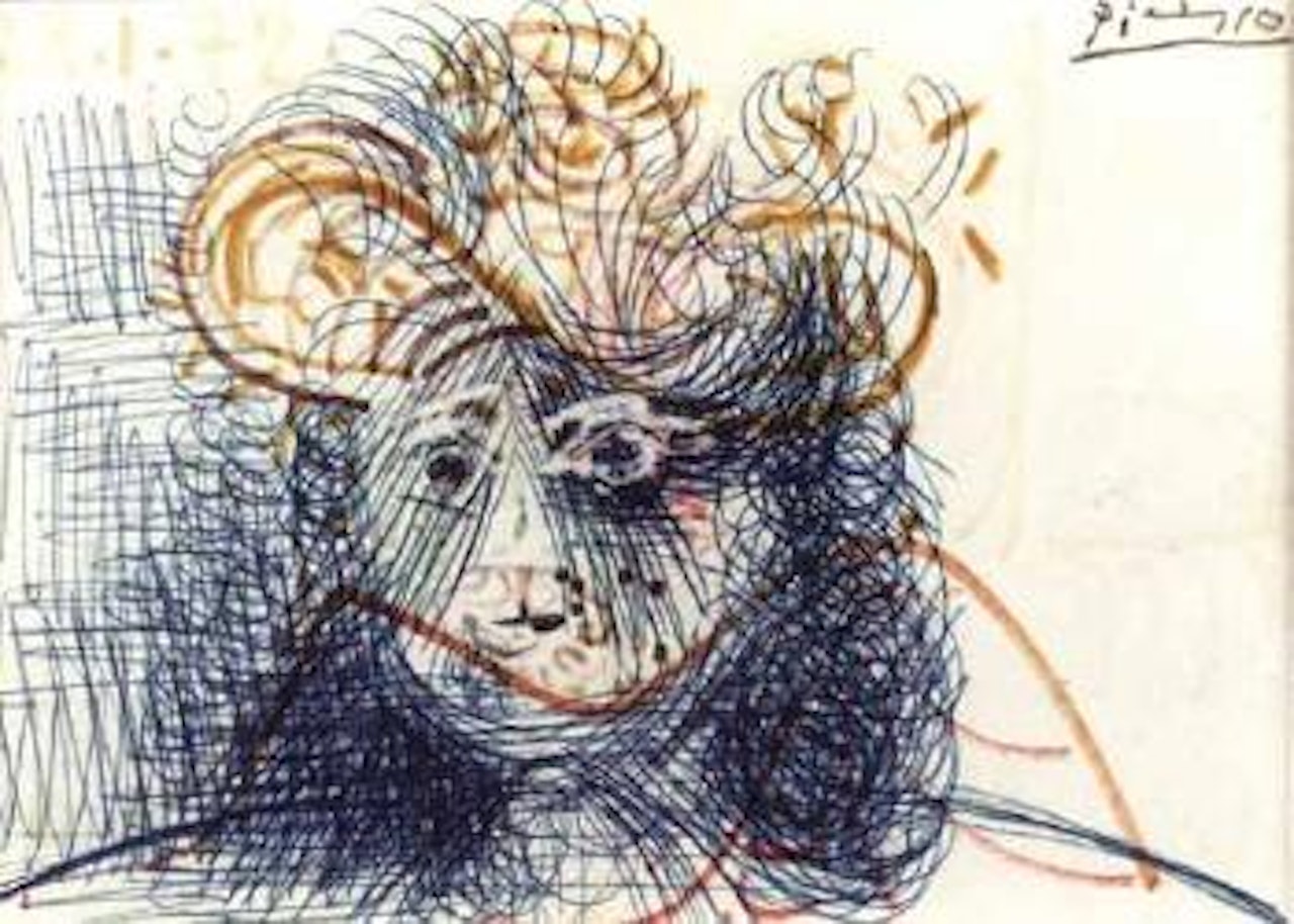 Tete de femme au chapeau by Pablo Picasso