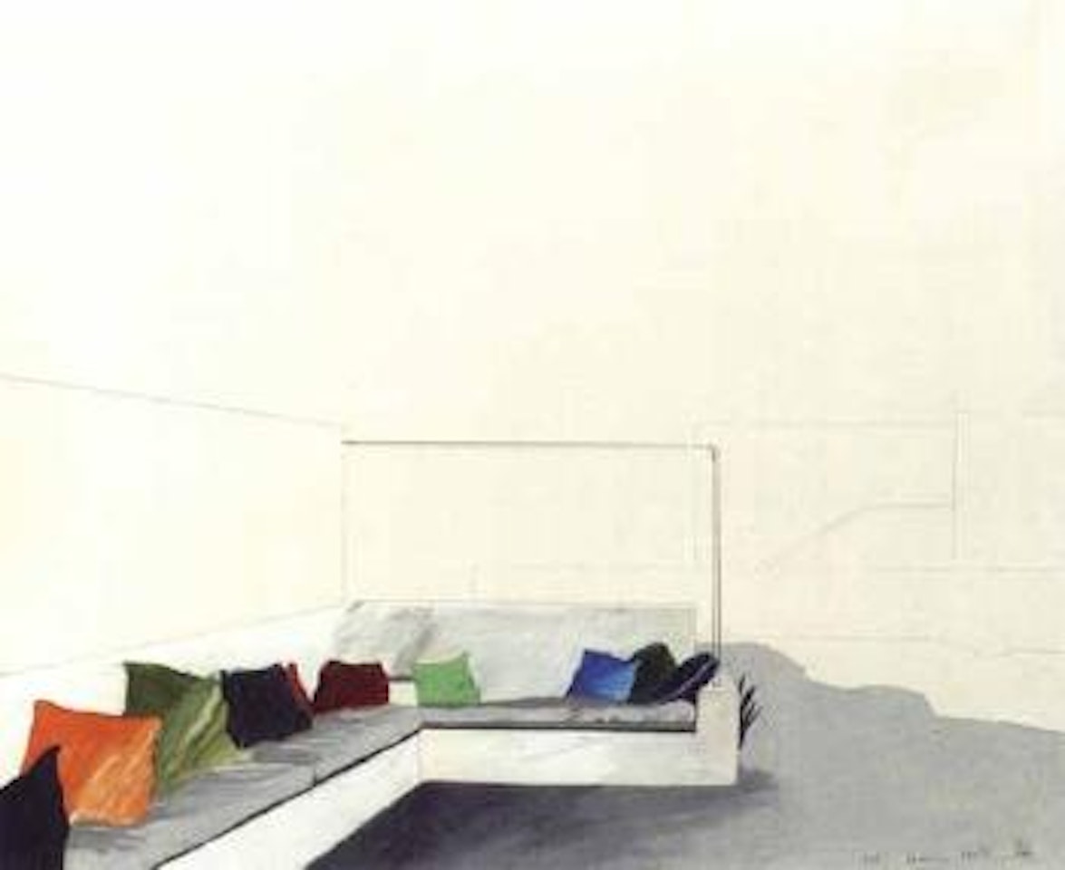 Sofa and cushions by David Hockney